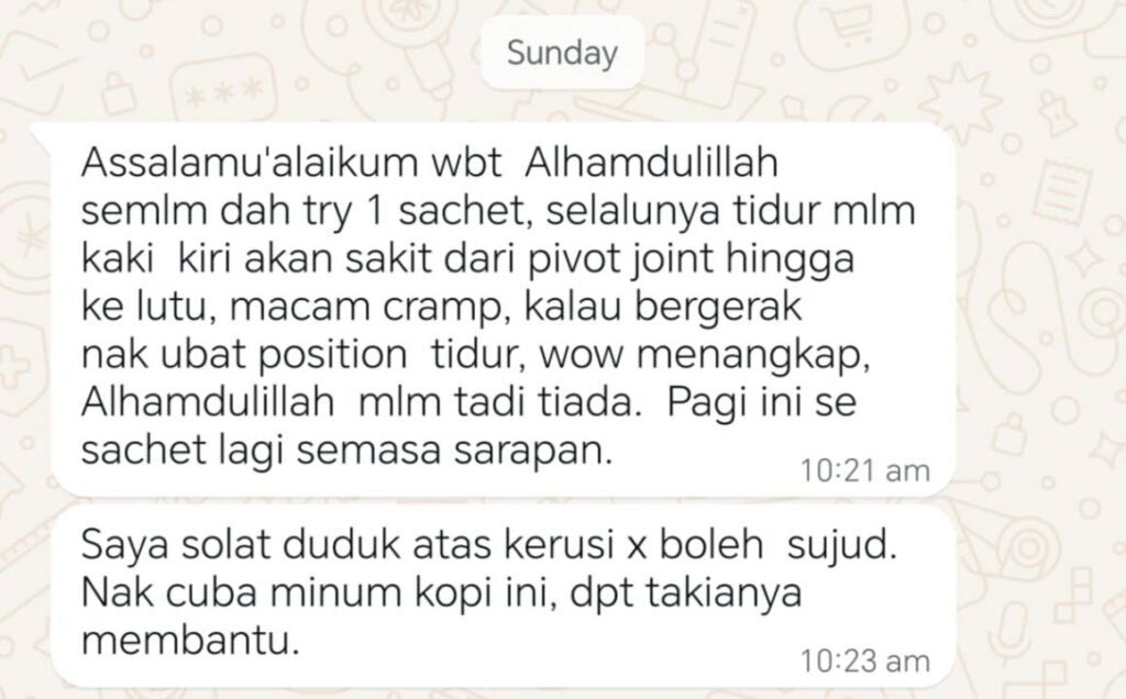 Kandungan Kopi Madad - Testimoni